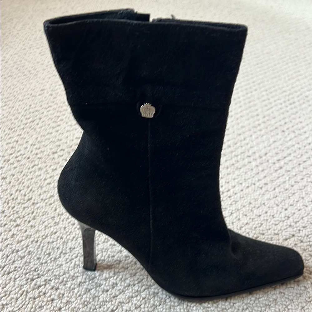 Roberto Botticelli Elegant Black Women's Suede Boots - Picture 5 of 11
